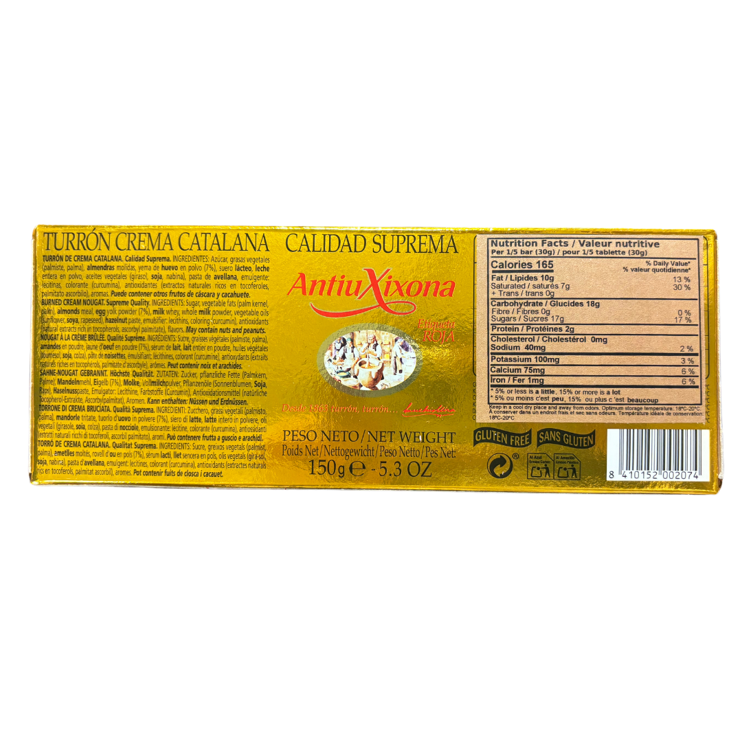 Catalan Cream Turrón AntiuXixona, 150gr