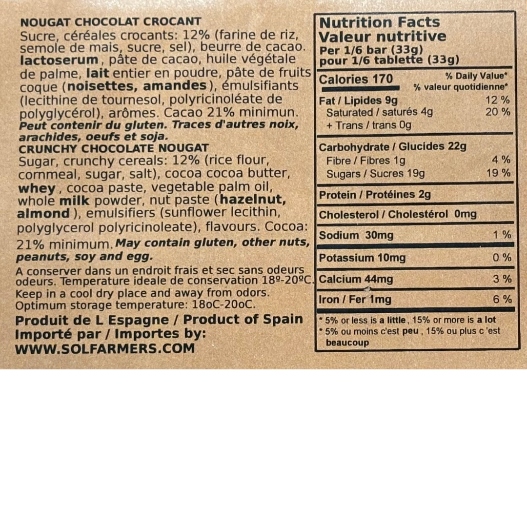 Turrón Crunchy Chocolate AntiuXixona, 200gr