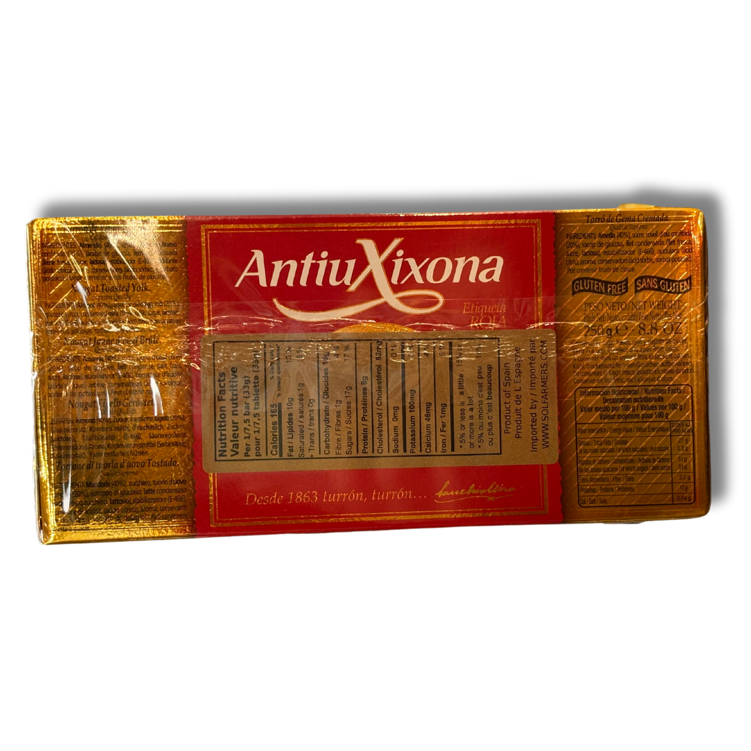 Egg Yolk Turrón AntiuXixona, 250gr