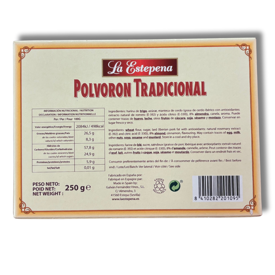 La Estepeña polvoron tradicional / traditional almond cookie, 250g - Solfarmers