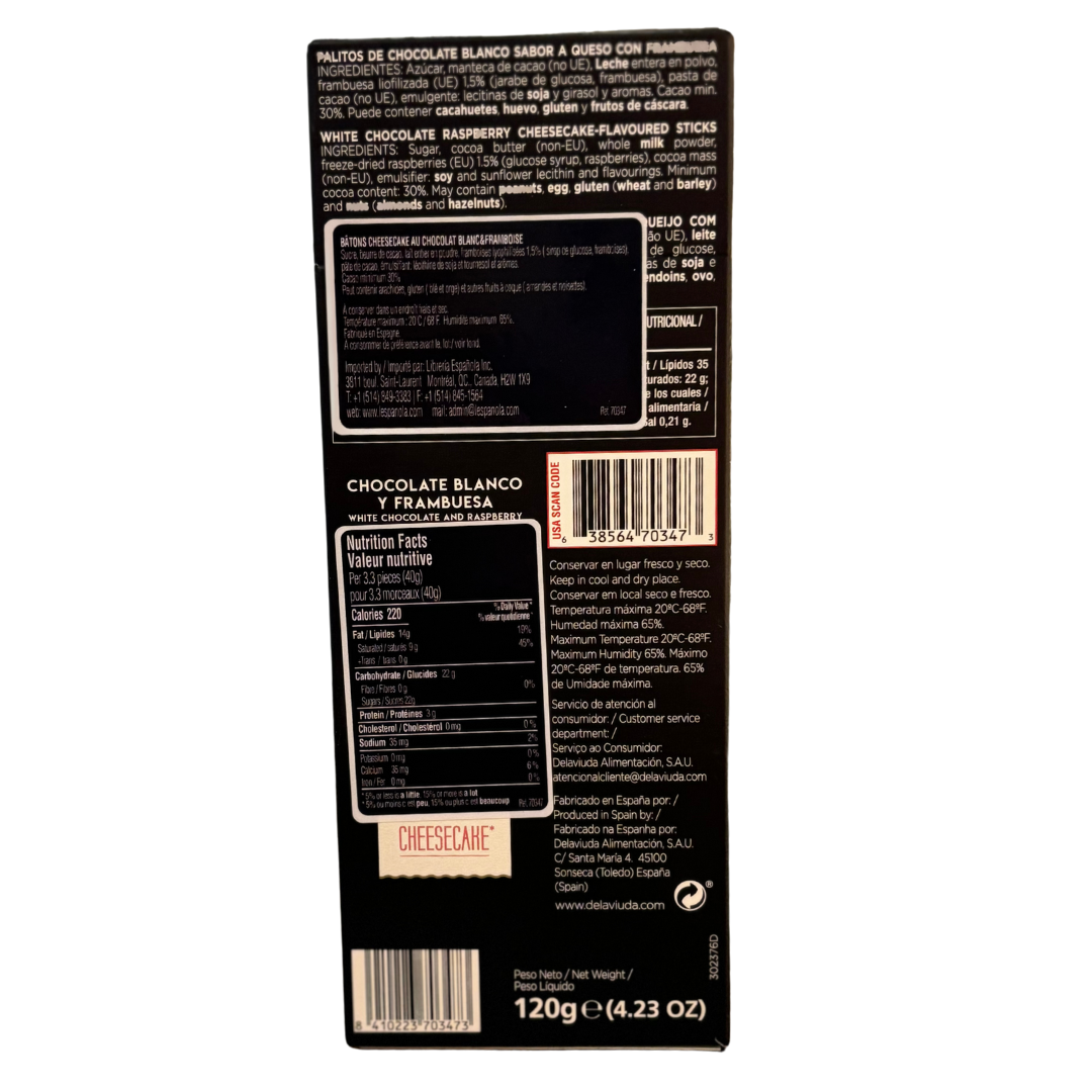 Delaviuda Cheesecake Sticks 120g - Solfarmers