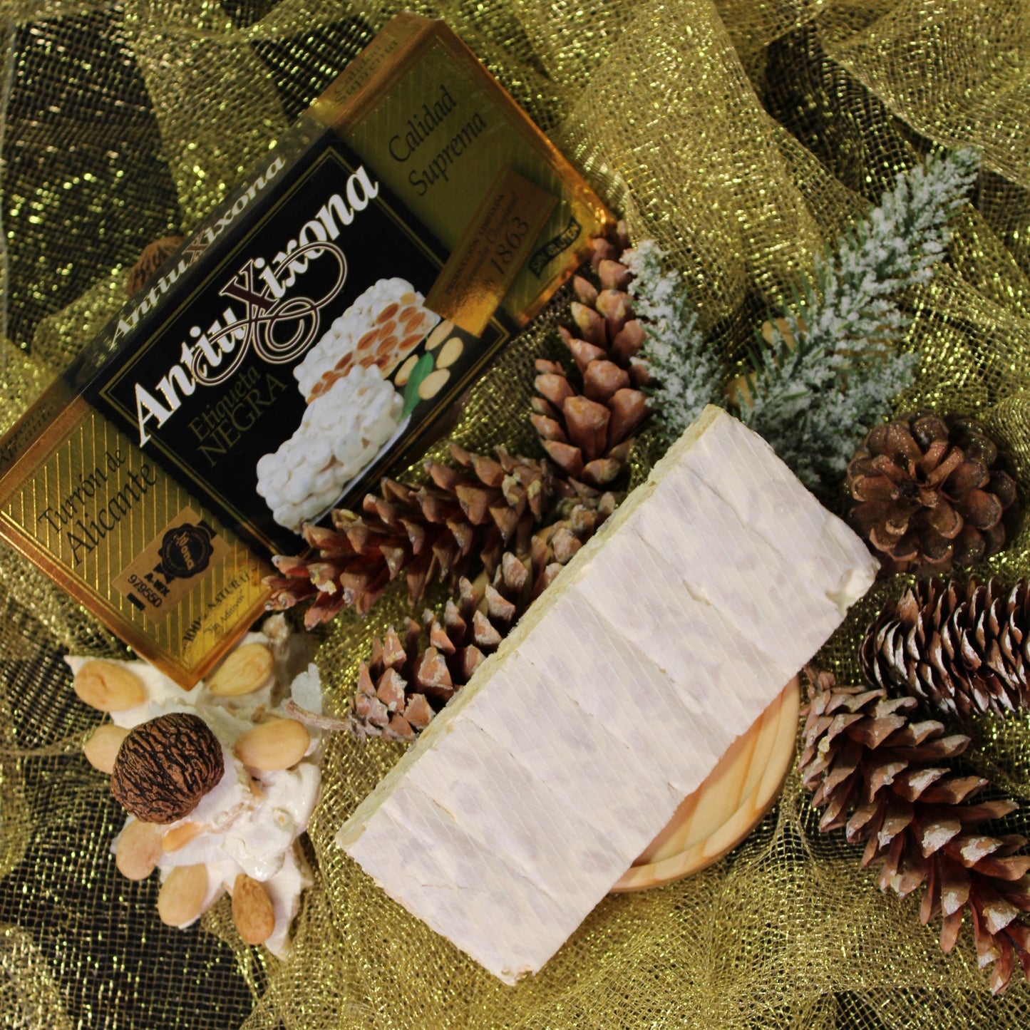 Turrón Alicante DOP Crunchy Duro AntiuXixona, 250gr