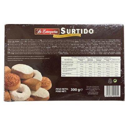 La Estepeña surtido tradicional / traditional assorted almond cookies, 300g - Solfarmers