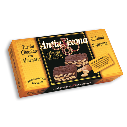 Turrón Chocolate with almonds AntiuXixona