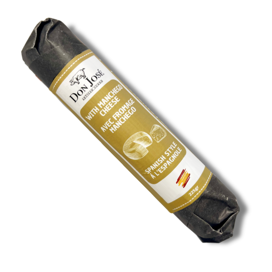 DON JOSE. Spanish Salchichón with Manchego Cheese "Salchichón Español con Queso Manchego" Stick 225g