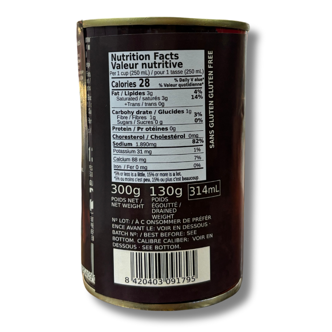 Anchovy Stuffed Manzanilla Olives By Sarasa, 314 mL - Solfarmers