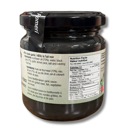 Mediterranean Aioli Black Garlic sauce 185g