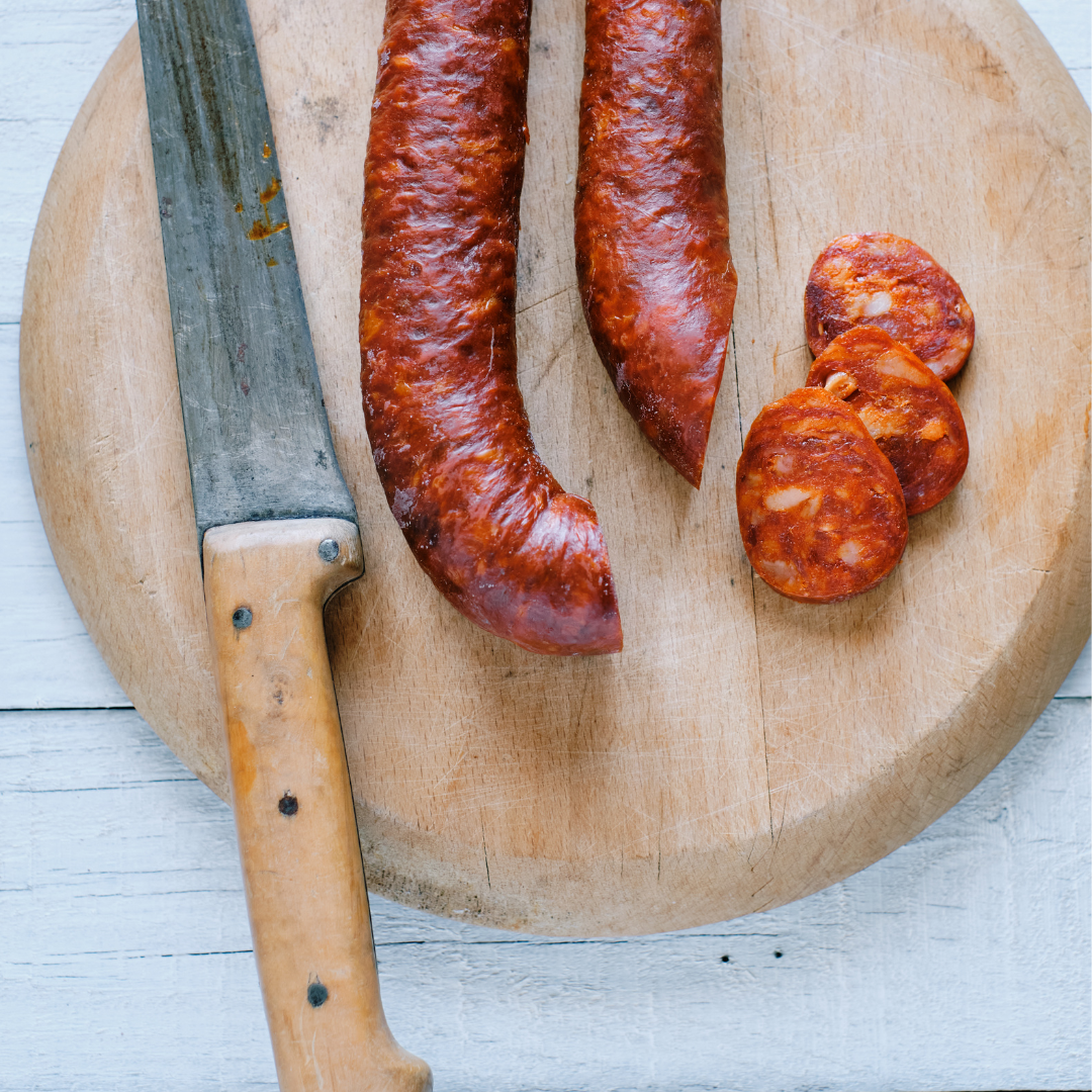 Iberian Acorn Fed Chorizo Sarta "Chorizo Sarta Ibérico de Bellota". Señorio Montanera (250gr)