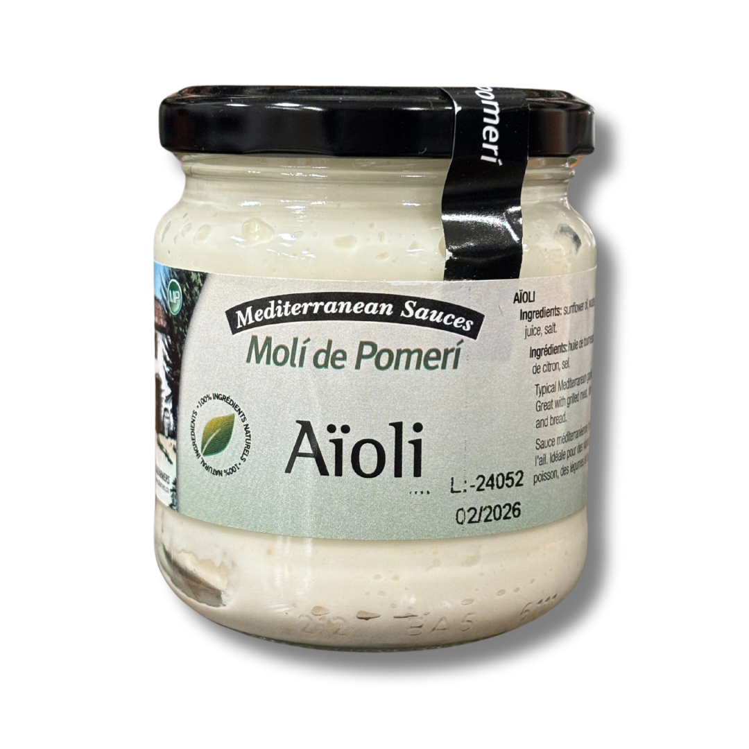 Mediterranean Aioli Black Garlic sauce 185g - Solfarmers