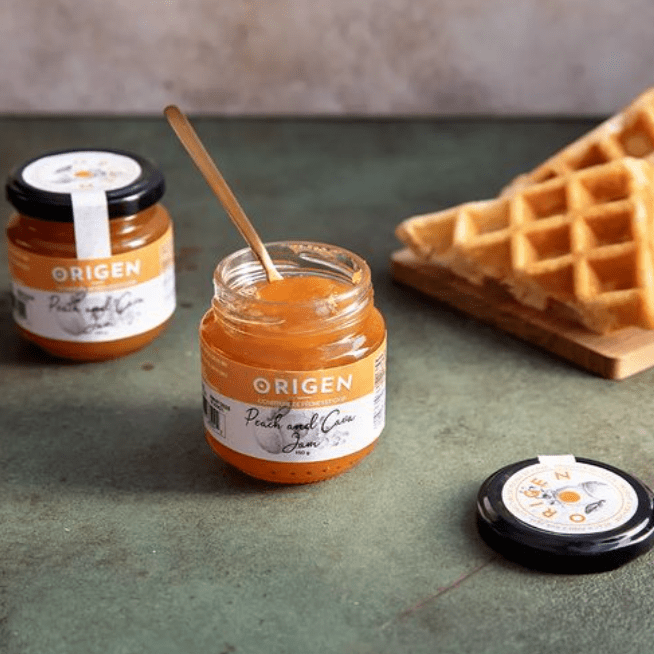 Origen Peach & Cava Jam, 150g - Solfarmers