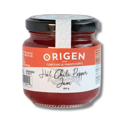 hot chili pepper jam bottle by origen