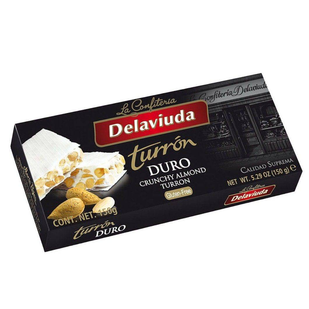 Delaviuda Turron Crunchy Duro, 150 g - Spanish Nougat Solfarmers