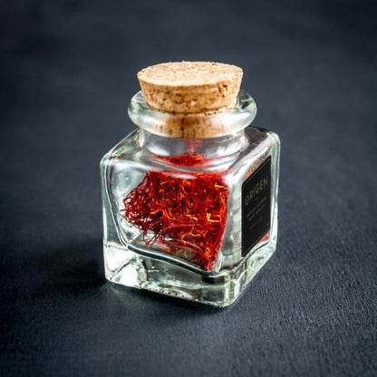 Origen Spanish Saffron Glass Jar, 1gr - Solfarmers