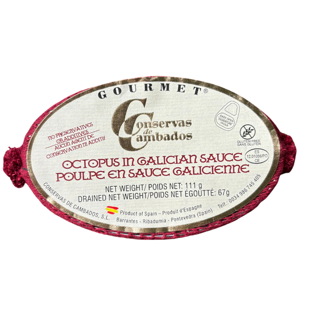 gourmet can of octopus in galician sauce by conservas de cambados