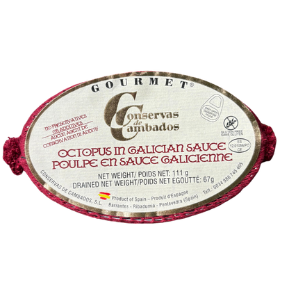 gourmet can of octopus in galician sauce by conservas de cambados