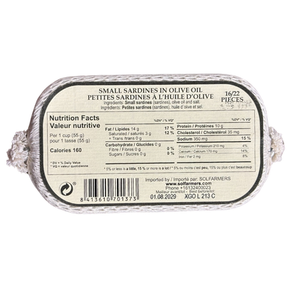 Small gourmet sardines preserved in premium olive oil by Conservas de Cambados