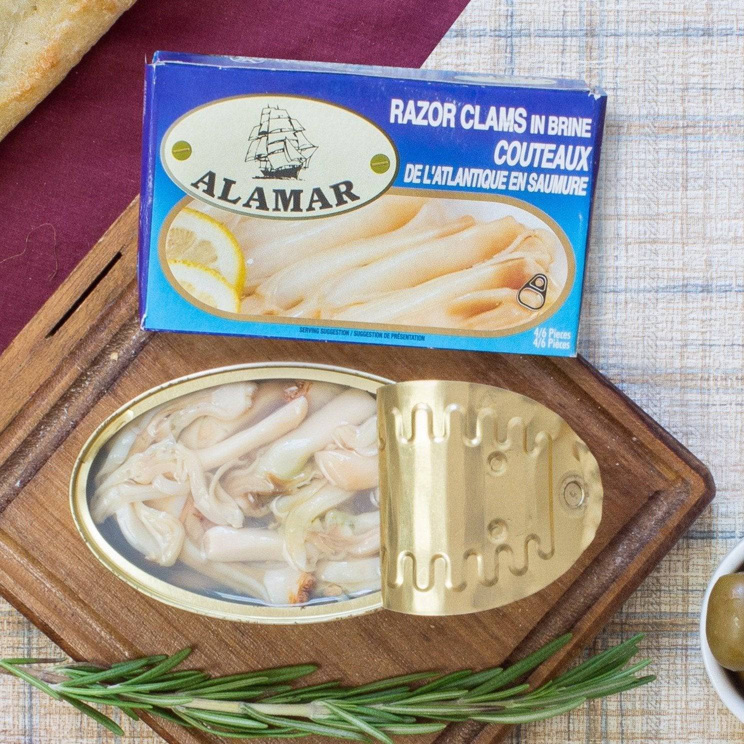 Alamar razor clams in brine - Solfarmers